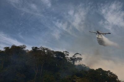 Imagem da notícia Bombeiros fazem queimas controladas em áreas do Pantanal e reforçam preparo para incêndios florestais em MS
